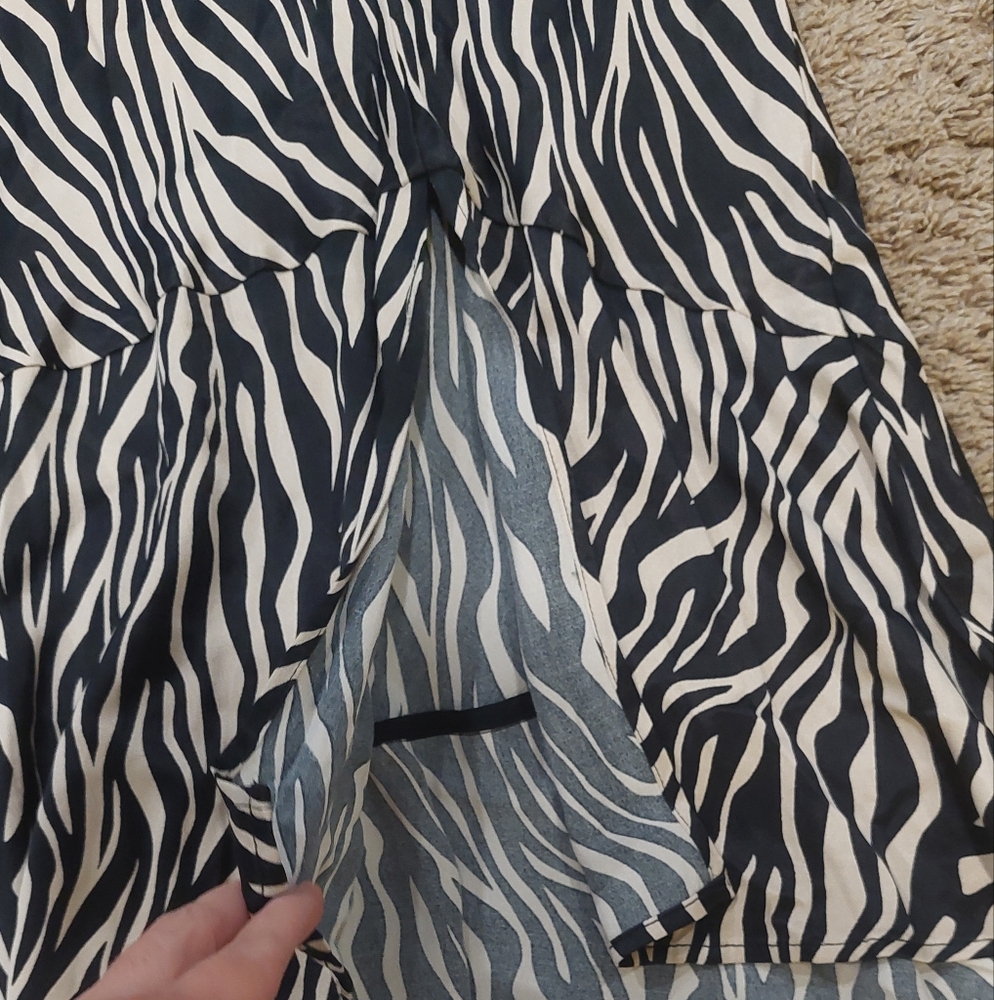 MAEVE ANTHROPOLOGIE Janelle Bias Zebra Print Midi Skirt - Picture 9 of 13